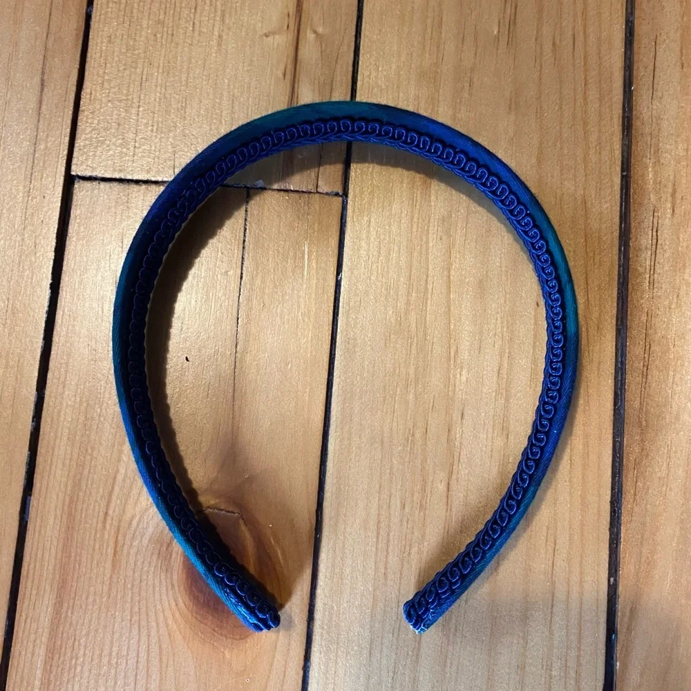 Cotton Black Watch Plaid Preppy Hairband NWOT - Picture 3 of 4